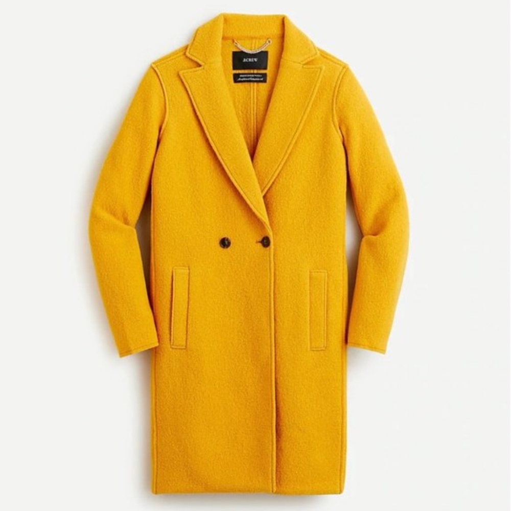J.Crew Daphne topcoat SAFFRON Size 0